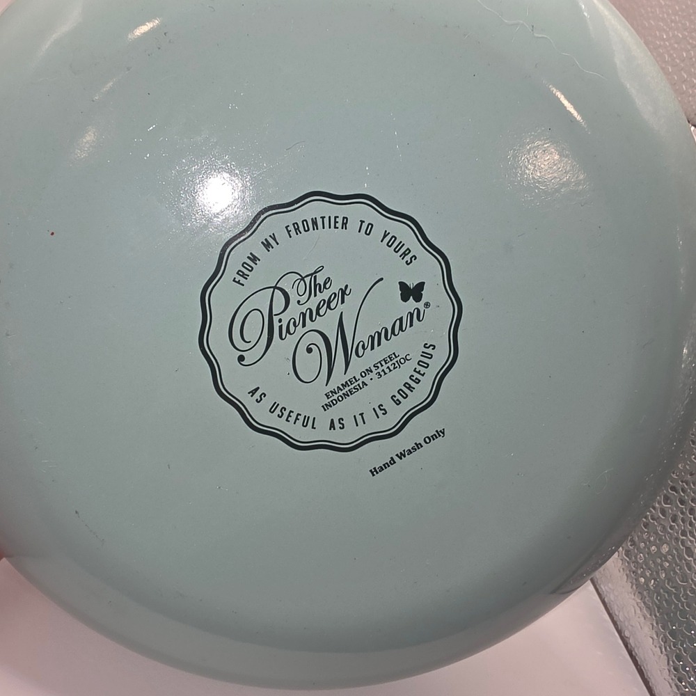 The Pioneer Woman Breezy Blossom Teal Floral Enamel on Steel Tea Kettle - Picture 9 of 10
